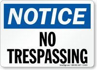 Notice  Sign