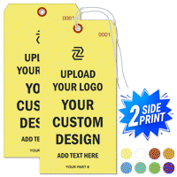 Double Sided Vertical Warehouse Tag