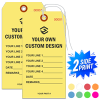 Double Sided Vertical Warehouse Tag, (5.75" x 2.875")
