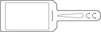 4 in. x 7 in. White Dry Erase Tag