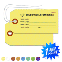Single Sided Horizontal Warehouse Tag, (4.25" x 2.125")