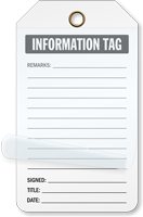 Self Laminating Tags