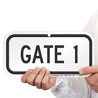 GATE 1 Signs