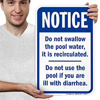 Swimming Pool Rules Signs