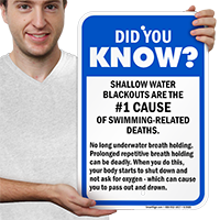 Shallow Water Blackouts No Breath Holding Signs