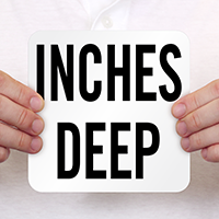 Inches Deep Pool Depth Marker