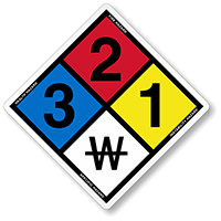 Custom NFPA Pool Chemical Sign For Oklahoma