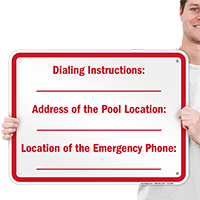 North Carolina Emergency Phone Sign