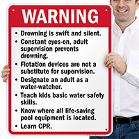 Florida Warning Pool Sign