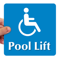 Pool Lift (Accessible Pictogram) Sign