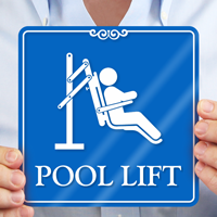 Pool Lift ShowCase Wall Sign