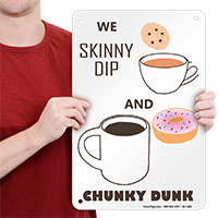 Skinny Dip and Chunky Dunk, Funny Pool Sign