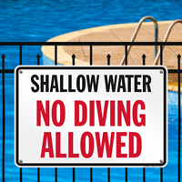 No Diving Sign for South Carolina