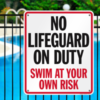 Hazardous Pool Chemicals Signs