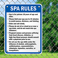 Maryland Spa Rules Sign