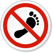 Do Not Step ISO Sign