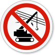 Don't Operate Crane ISO Sign