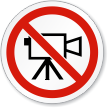 No Video ISO Prohibition Sign