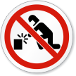 No Welding Symbol ISO Prohibition Sign