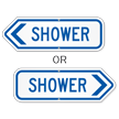 Shower Swimming Pool Sign