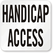Handicap Access Pool Marker
