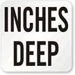 Inches Deep Pool Depth Marker