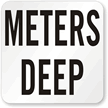 Meters Deep Pool Depth Marker