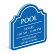 Add Custom Headline And Pool Hours PermaCarve Sign