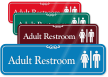 Adult Restroom with Graphic ShowCase™ Sign