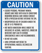 California Caution Spa Rules Sign