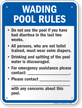 Oregon Wading Pool Rules Sign