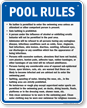 Missouri Pool Rules Sign