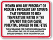 Pennsylvania Pregnant Women Spa Danger Sign
