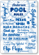 The Family Name Stay Hydrated Personalized Pool Sign