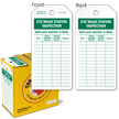 Eye Wash Station Inspection Tag-in-a-Box with Fiber Patch