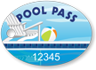 Pool Pass In Oval Shape, Pool Chair Ball