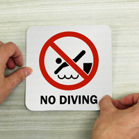 Warning: Pool Safety - No Diving