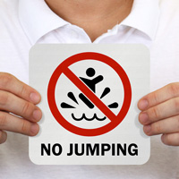 Pool Safety Marker: No Jumping