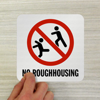 Pool Safety Marker: No Roughhousing Allowed