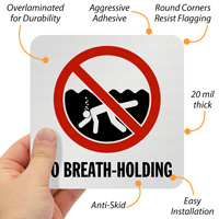 No breath-holding pool marker