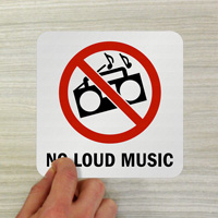 Warning: Respect Others - No Loud Music