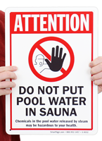OSHA Attention Pool Sign