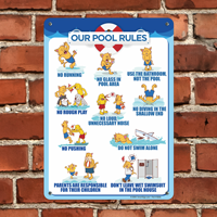 Swimming Pool Regulations Sign