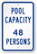 Pool Maximum Capacity Persons Sign