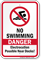 Danger No Swimming Electrocution Possible Sign