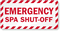 Emergency Spa Shut-Off Label